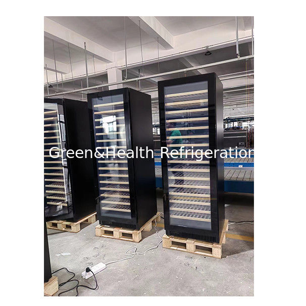 ETL-certificaat Eén-/twee-deurs beukenhouten plank glazen deur roodwijnopslag vriezer