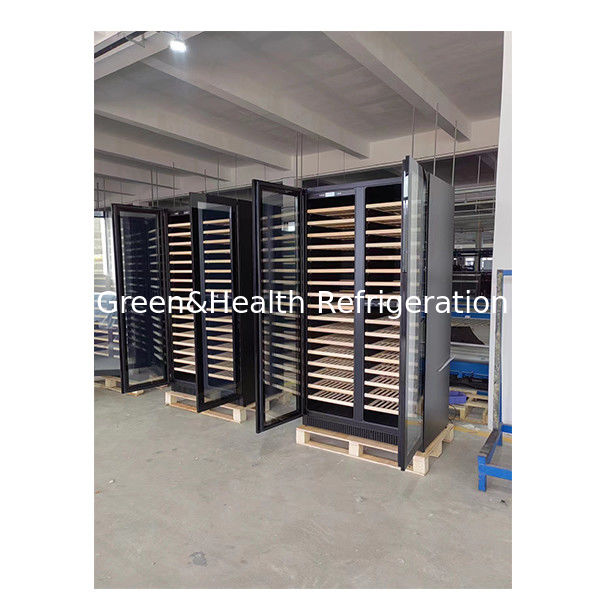 ETL-certificaat Eén-/twee-deurs beukenhouten plank glazen deur roodwijnopslag vriezer