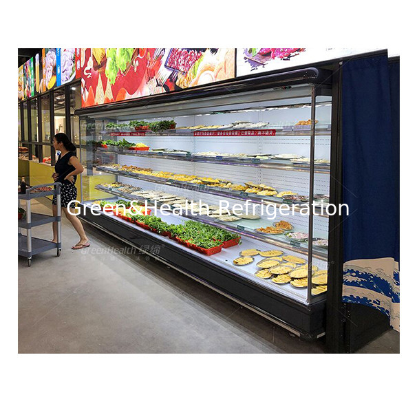 European Style Outdoor Unit Openlucht gordijnvriezer voor het vertonen van voedingsmiddelen/groenten/fruit