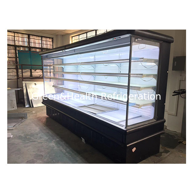 Supermarkt / winkel Fruit & Vegetable Storage Display Air Curtain Cabinet Vrieskas