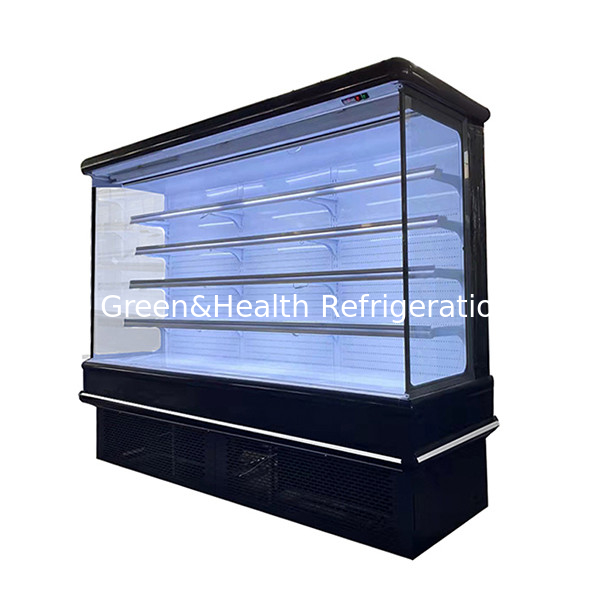 Supermarkt / winkel Fruit & Vegetable Storage Display Air Curtain Cabinet Vrieskas