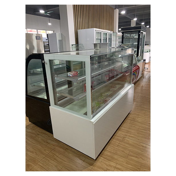 Meerdere lagen doorzichtig glas Taartwinkel Gebruik opslag Display Taart Display Vrieskas