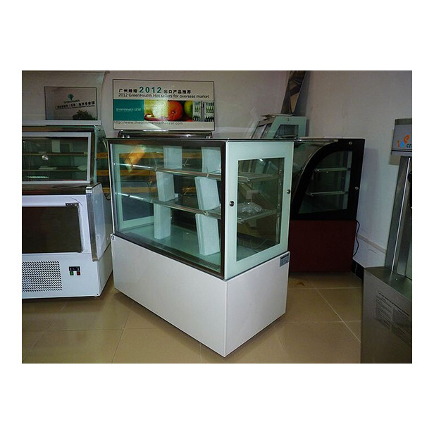 Meerdere lagen doorzichtig glas Taartwinkel Gebruik opslag Display Taart Display Vrieskas