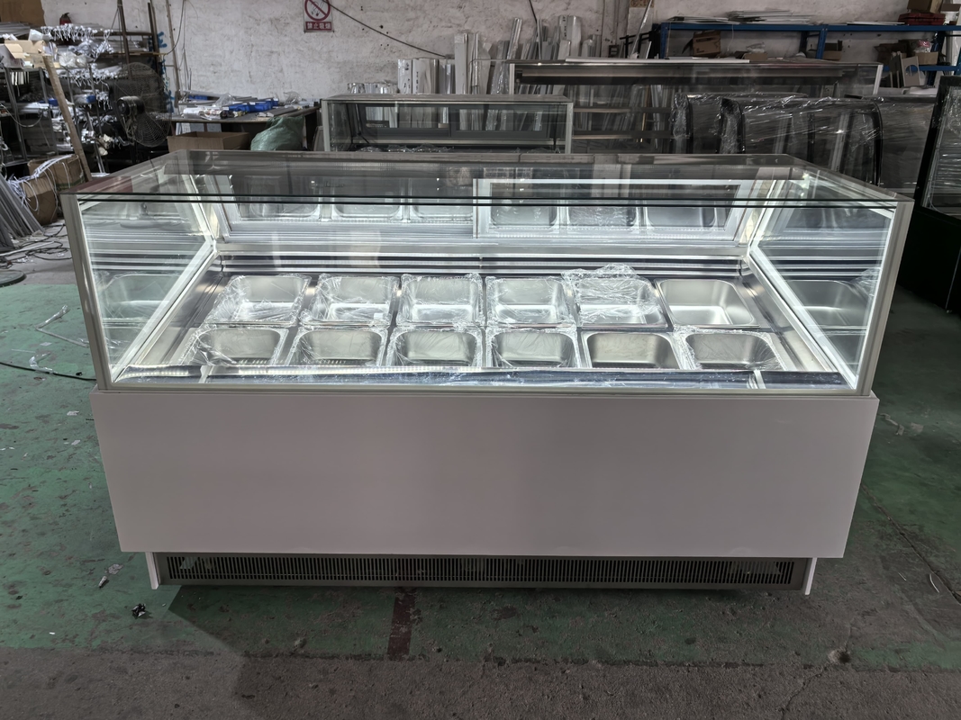 IJsshops Apparatuur IJsscherm Display Vrieskas IJsscherm Dipkas
