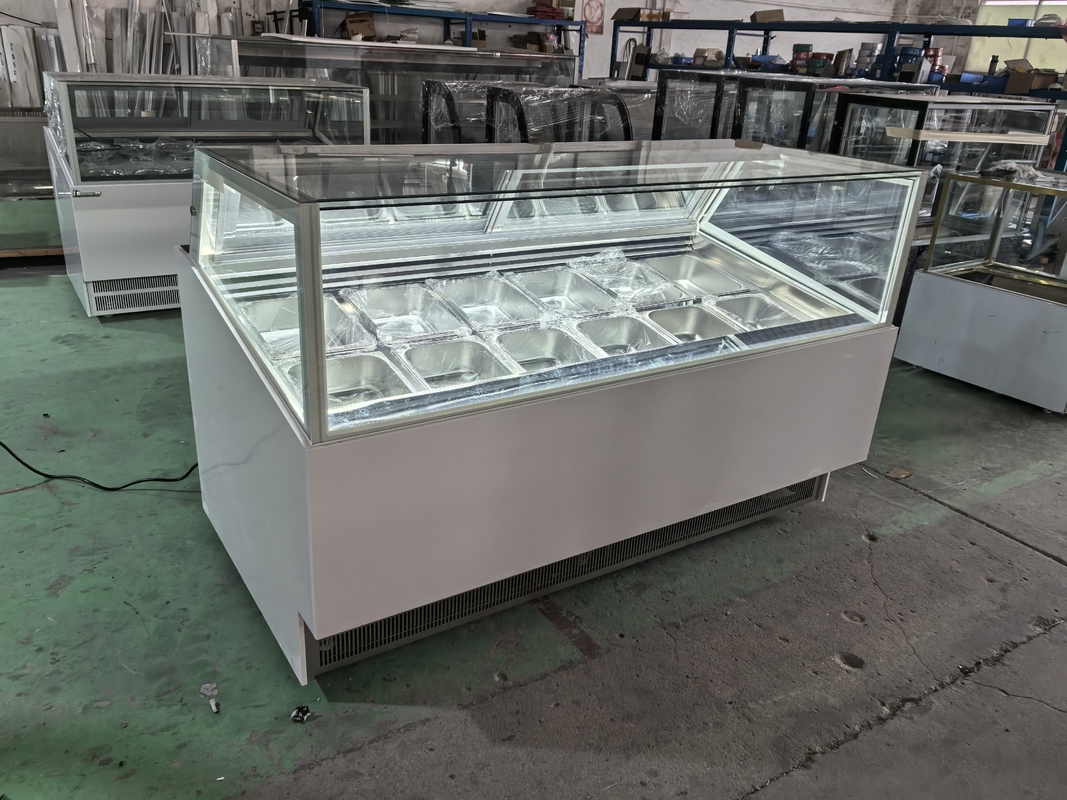 IJsshops Apparatuur IJsscherm Display Vrieskas IJsscherm Dipkas