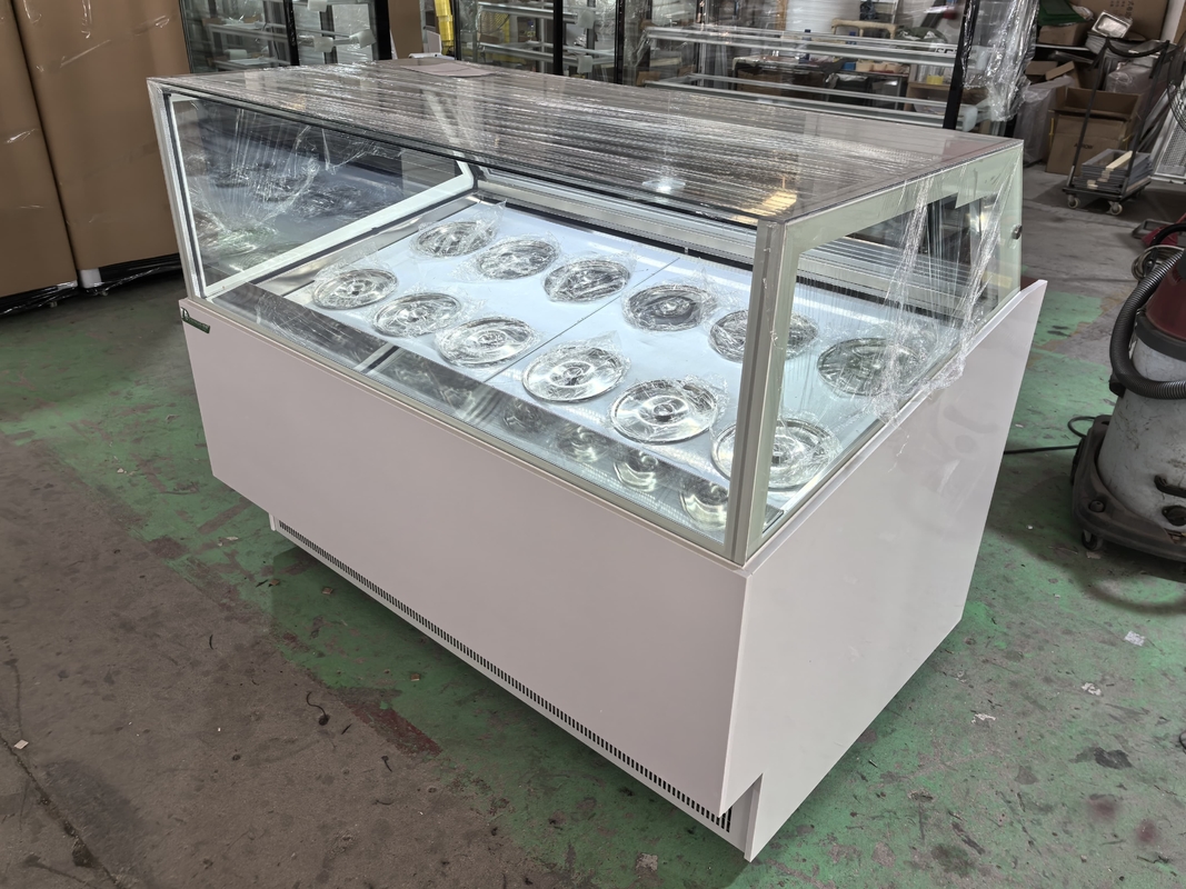 IJsshops Apparatuur IJsscherm Display Vrieskas IJsscherm Dipkas