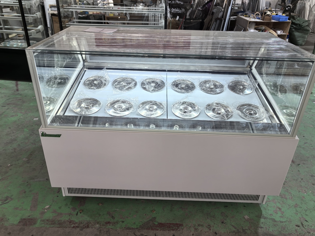 IJsshops Apparatuur IJsscherm Display Vrieskas IJsscherm Dipkas