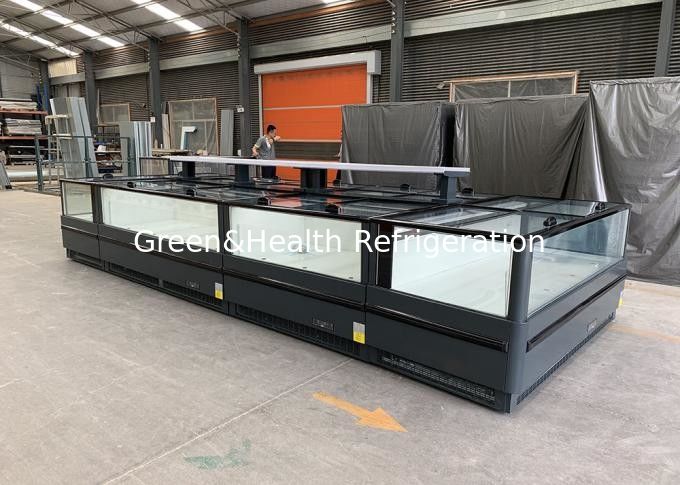 Bevroren voedingsmiddelen verkopen Kasten Plug-In Island Freezer Supermarkt Plug-In Freezer