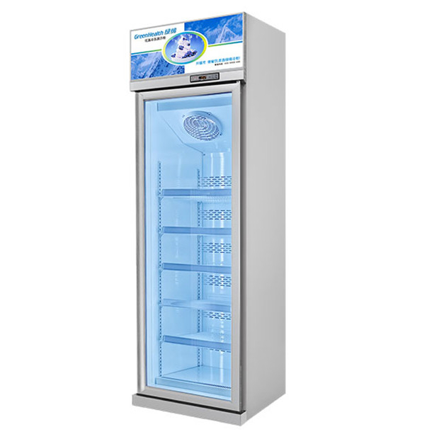 Opperzijde Eenheid Eenvoudige glazen deur Meerdere planken Luxe Bevroren opslag Bevroren display vriezer