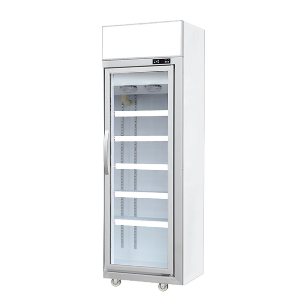 Opperzijde Eenheid Eenvoudige glazen deur Meerdere planken Luxe Bevroren opslag Bevroren display vriezer