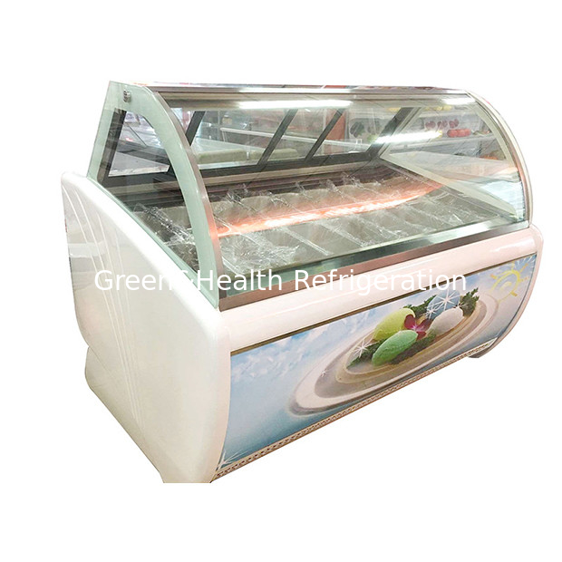 IJswinkel / Gemakwinkel / Winkel met stijlvolle en elegante IJsopslag Display IJsvriezer