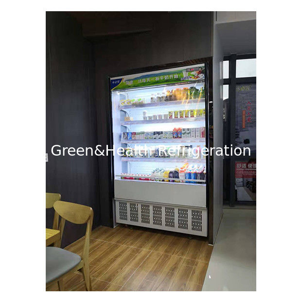 Onderaan gemonteerde eenheid Voor kleine supermarkten / gemak winkels opslag display Kleine open type koeler