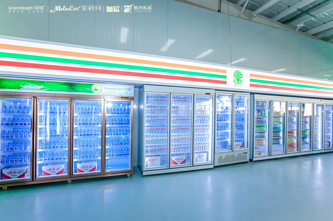 Commerciële dranken koelkast glazen deur display koelkast voor bar, drank Merchandiser koelkast