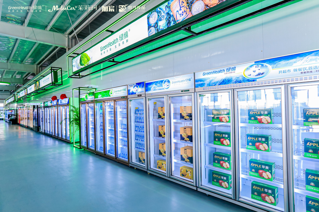 Commerciële dranken koelkast glazen deur display koelkast voor bar, drank Merchandiser koelkast