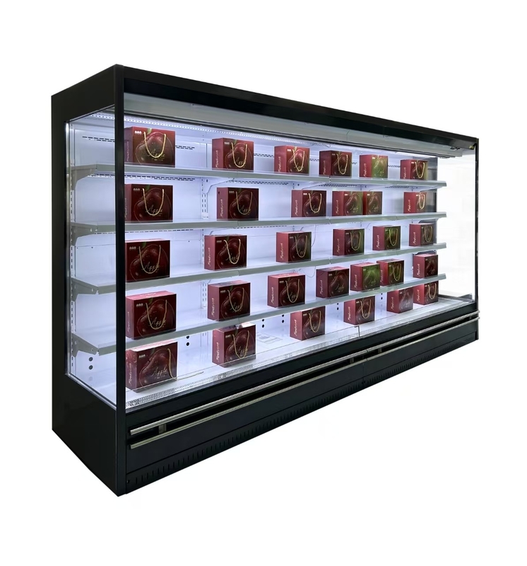 Plug-in type groentebeeldscherm koelkast Multideck Display Chiller Commerciële open kofferchiller