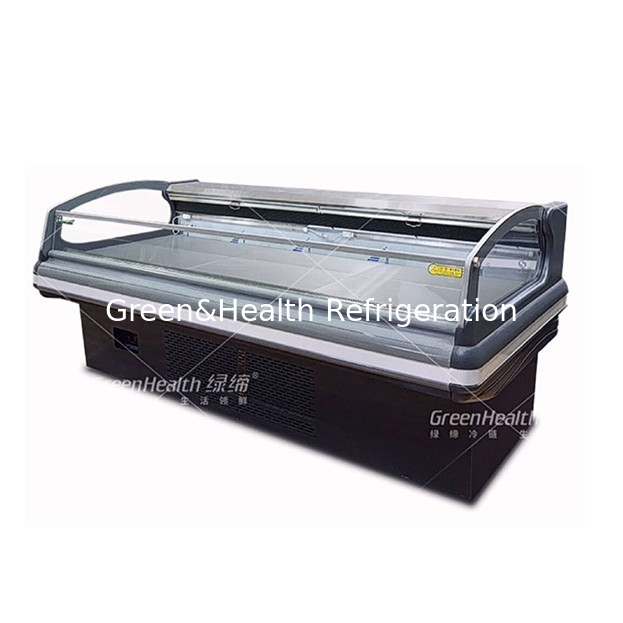 Hoogwaardige horizontale geïmporteerde compressor snelle koeling laagtemperatuur vers vlees opslag display vriezer