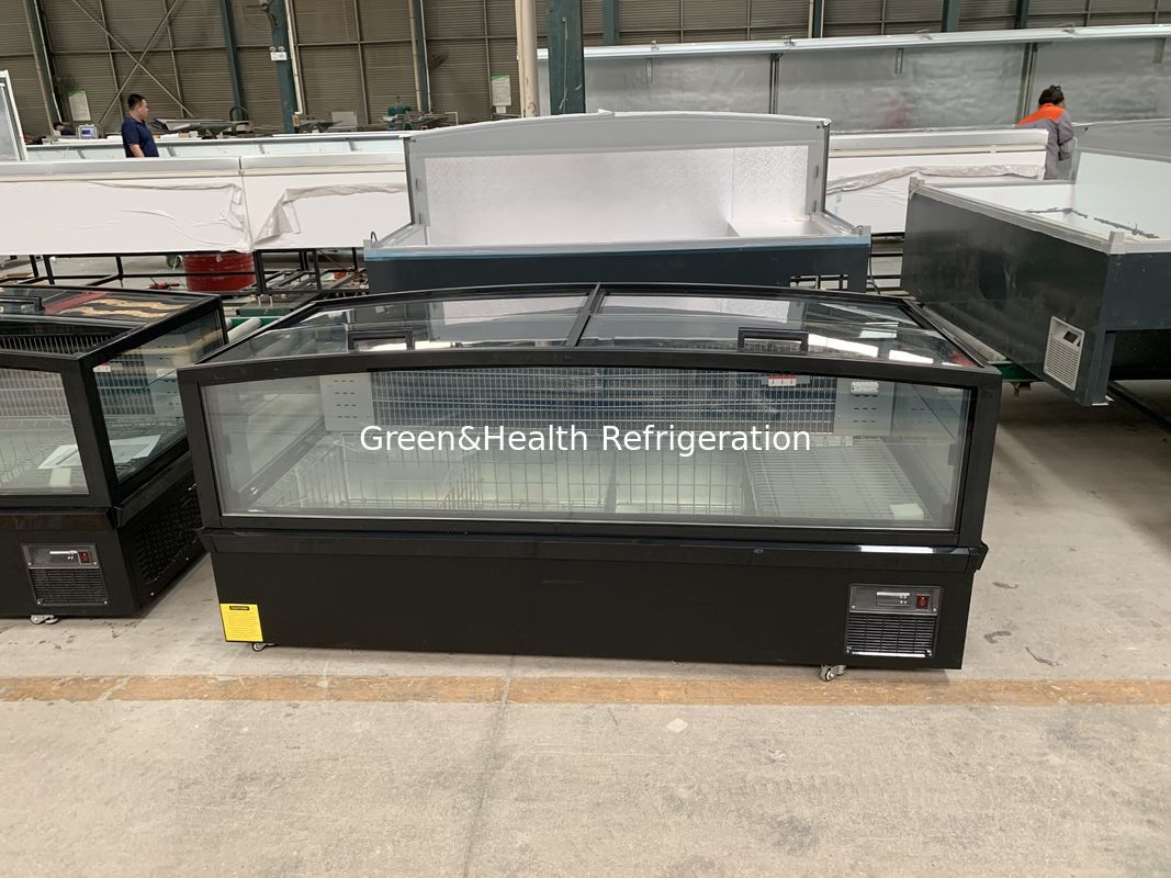 -22 graden Diepvries Vismarkt display Plug-In Eilandvriezer voor Supermarkt