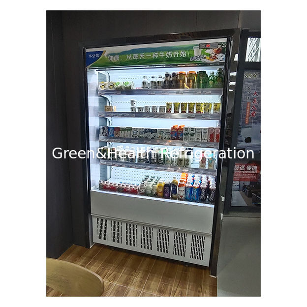 Kleine Gemakswinkel Vijflaags Plank Fruit Opslag Display Kleine Open Vriezer