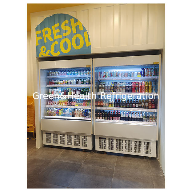 Kleine Gemakswinkel Vijflaags Plank Fruit Opslag Display Kleine Open Vriezer