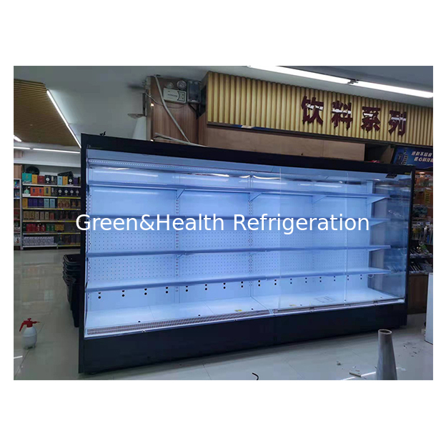 Supermarkt/winkel Vruchten/groenten/dranken koelkast rechthoekige open kast vriezer