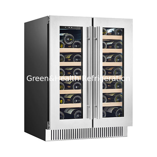 ETL-certificaat Fabrieksdirecte verkoop 68 flessen Eiken gelamineerde rode wijn Koelplaat Roode wijn vriezer