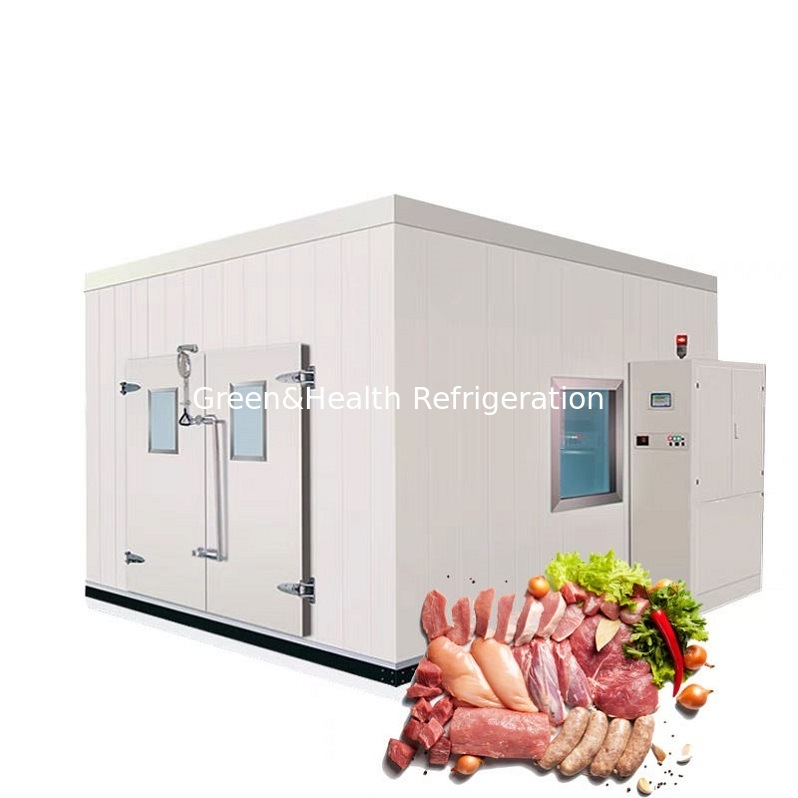 Guangzhou Op Maat Gemaakte Walk-in Freezer Koude Opslag Unit Voor Slagerij Vleesverwerking
