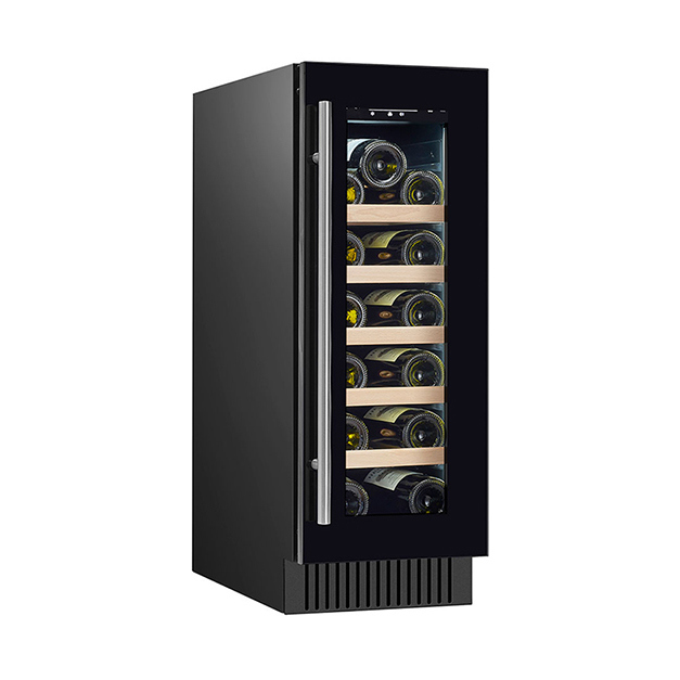 ETL-certificaat Verticale eendeurs 18 flessen rode wijn Koelruimte Afbeelding Vrieskas