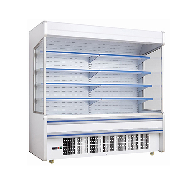 Supermarkt Commerciële Ingebouwde Compressor Meerdere Schappen Vriezer Open Type