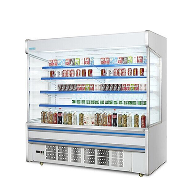 Supermarkt Commerciële Ingebouwde Compressor Meerdere Schappen Vriezer Open Type