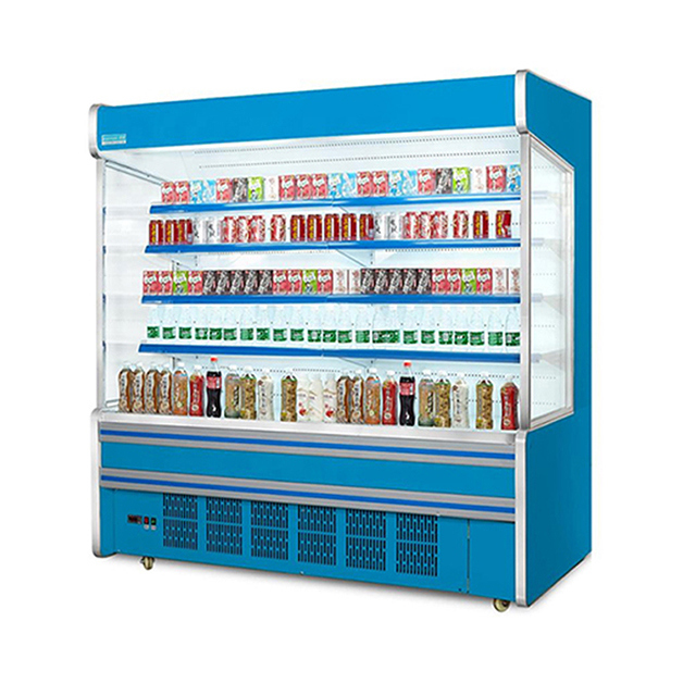 Supermarkt Commerciële Ingebouwde Compressor Meerdere Schappen Vriezer Open Type