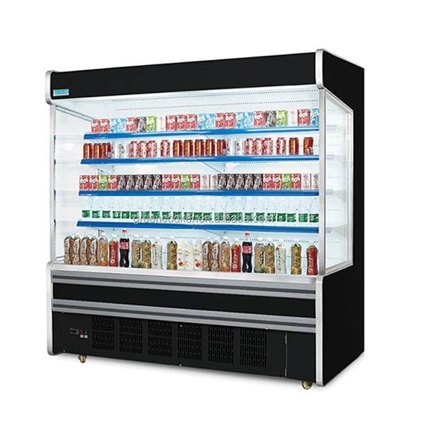 Supermarkt Commerciële Ingebouwde Compressor Meerdere Schappen Vriezer Open Type