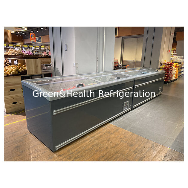 Commercieel eiland Freezer Supermarkt Koeling Popsicles Productopslag diepvries