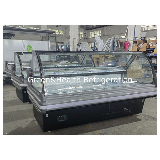 Onderbouw geïmporteerde compressor Klapdeksel Gekookt voedsel Koelopslag Vitrinevriezer