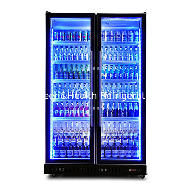 High End High-Quality Beverage Refrigeration Display Freezer With Adjustable Multiple LED Lights