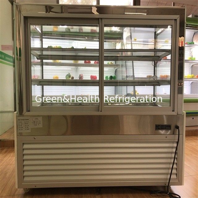 Verkoelde cake display bakkerij display glazen deurkas met geïmporteerde compressor