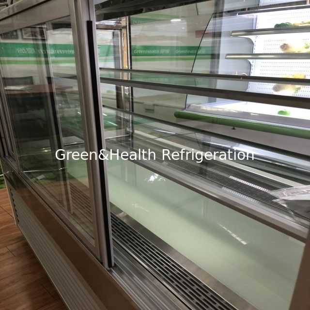 Verkoelde cake display bakkerij display glazen deurkas met geïmporteerde compressor