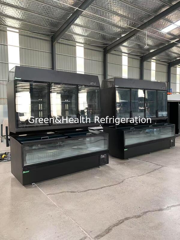 Automatisch ontdooiende gecombineerde vriezer Verticale & Horizontale Koelvitrine met -16°C tot -22°C