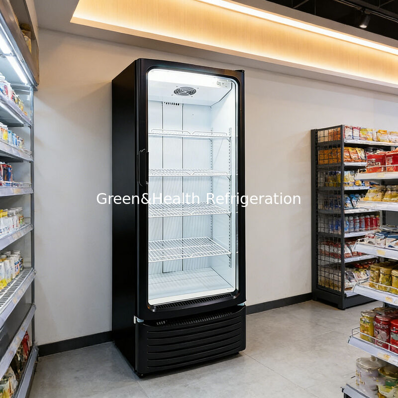 255L Volume Commerciële Display Koeler met Ventilator Koeling en Automatische Ontdooiing voor Drankopslag