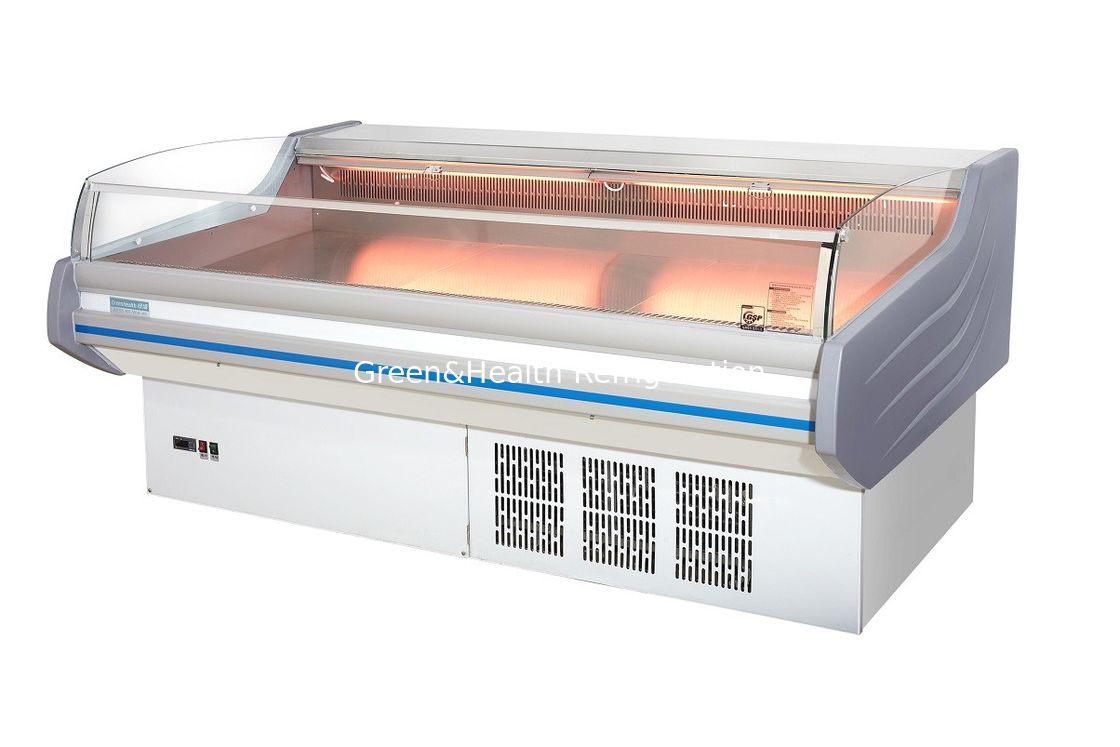 Grote -2 ~ 8oC mobiele draagbare Deli Meat Display Koelkast Open vriezer