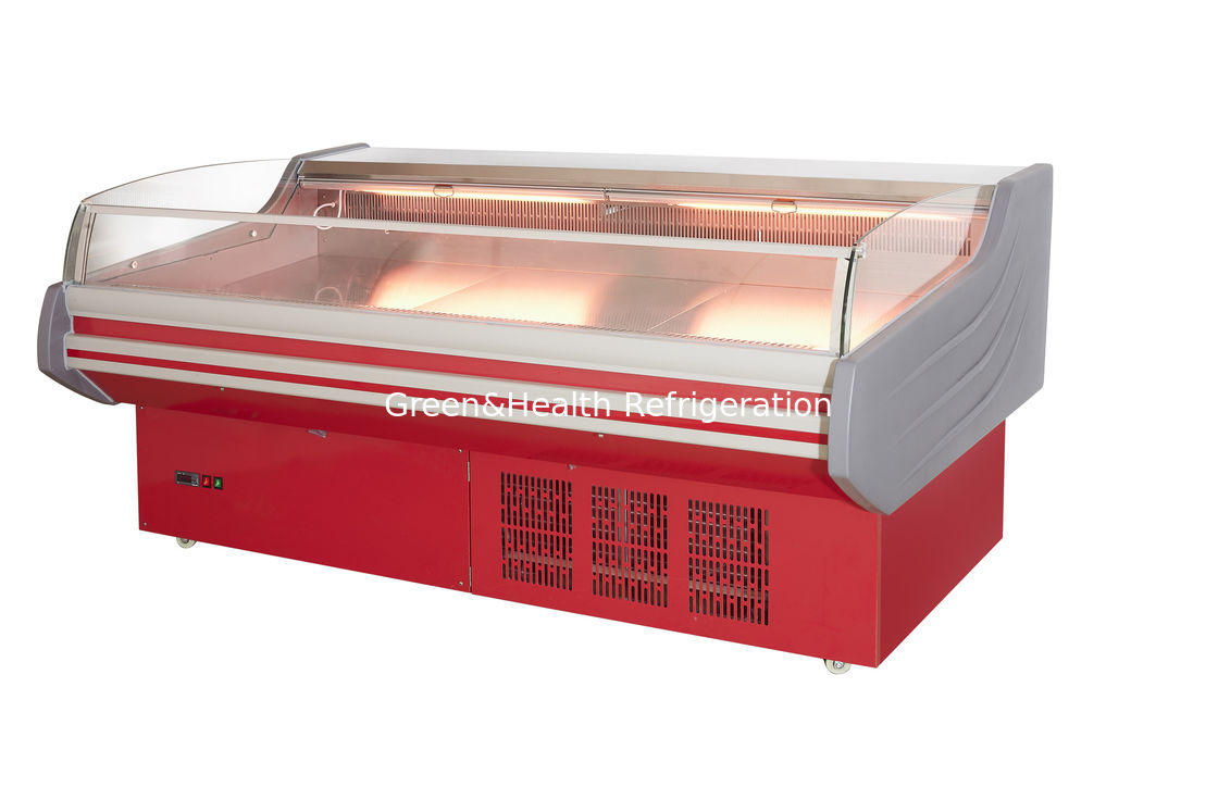 Grote -2 ~ 8oC mobiele draagbare Deli Meat Display Koelkast Open vriezer