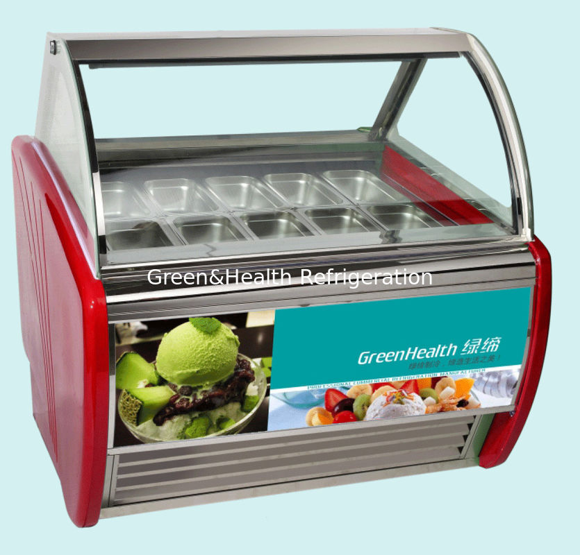 Rood Groen Zwart Kleur Gekrompen Schuifdeur IJsscherm Freezer