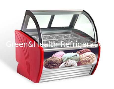 Rood Groen Zwart Kleur Gekrompen Schuifdeur IJsscherm Freezer