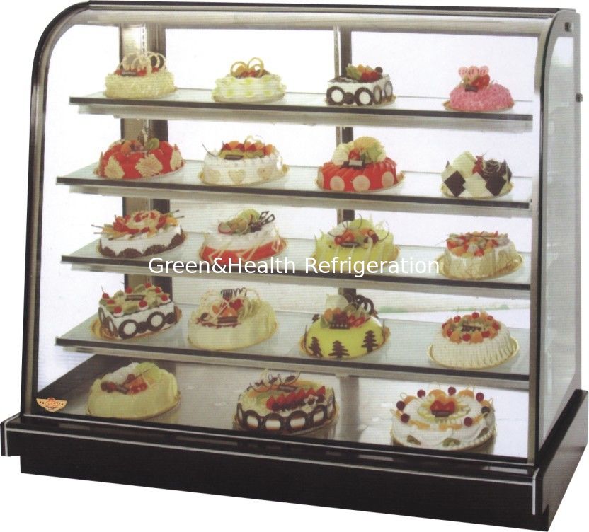 Koelkast voor commerciële cake-display met Danfoss Compressor Fan Cooling System en 2+1 Layer Display voor bakkerijen