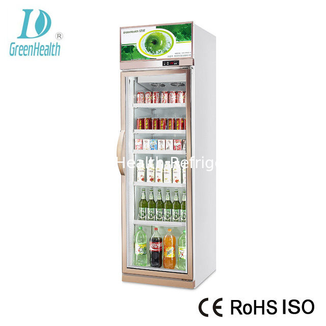 Commerciële Pepsi drank display koeler met 680L capaciteit Danfoss compressor en automatisch sluiten verwarmde swing deur