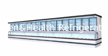 Commerciële gecombineerde koelervriezer met automatische ontdooiing Danfoss-compressor en LED-verlichting voor restaurantgroentendisplay