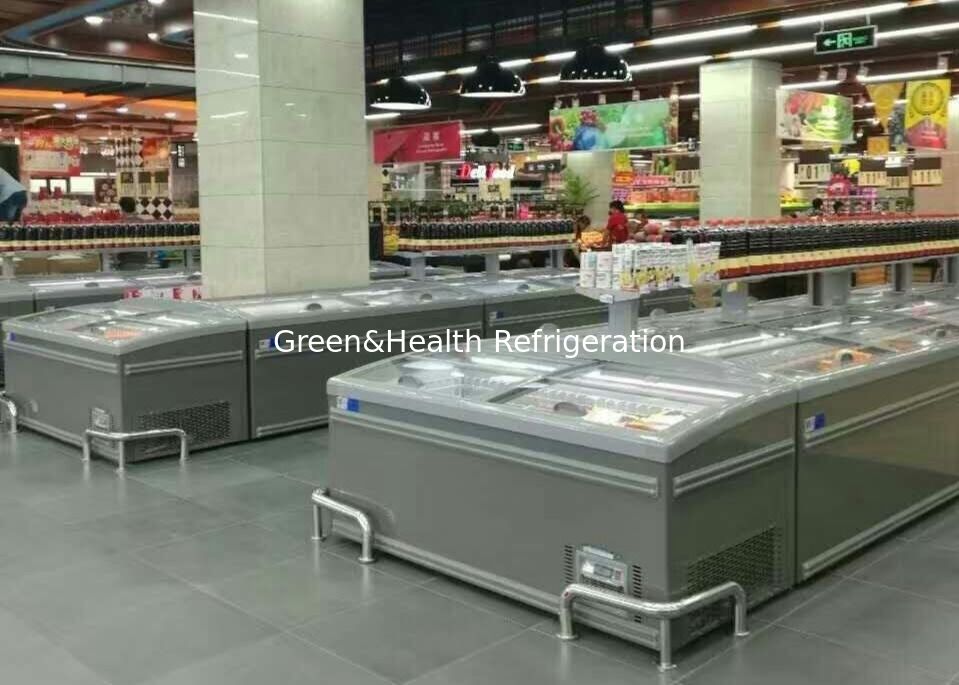 Diepvriezer van het schuifdeur de Supermarkt Gecombineerde Eiland voor Vlees