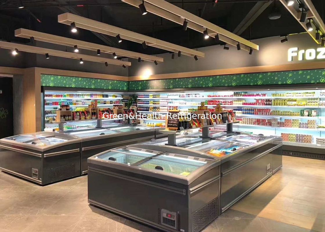 Diepvriezer van het schuifdeur de Supermarkt Gecombineerde Eiland voor Vlees