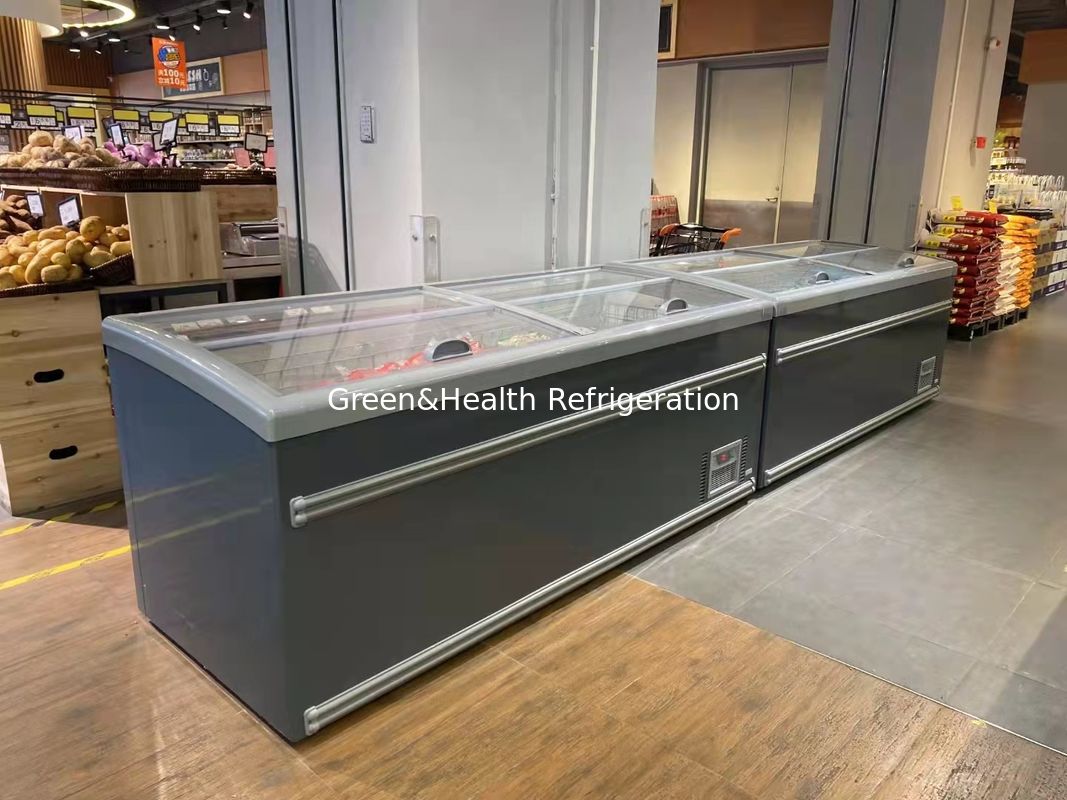 Diepvriezer van het schuifdeur de Supermarkt Gecombineerde Eiland voor Vlees