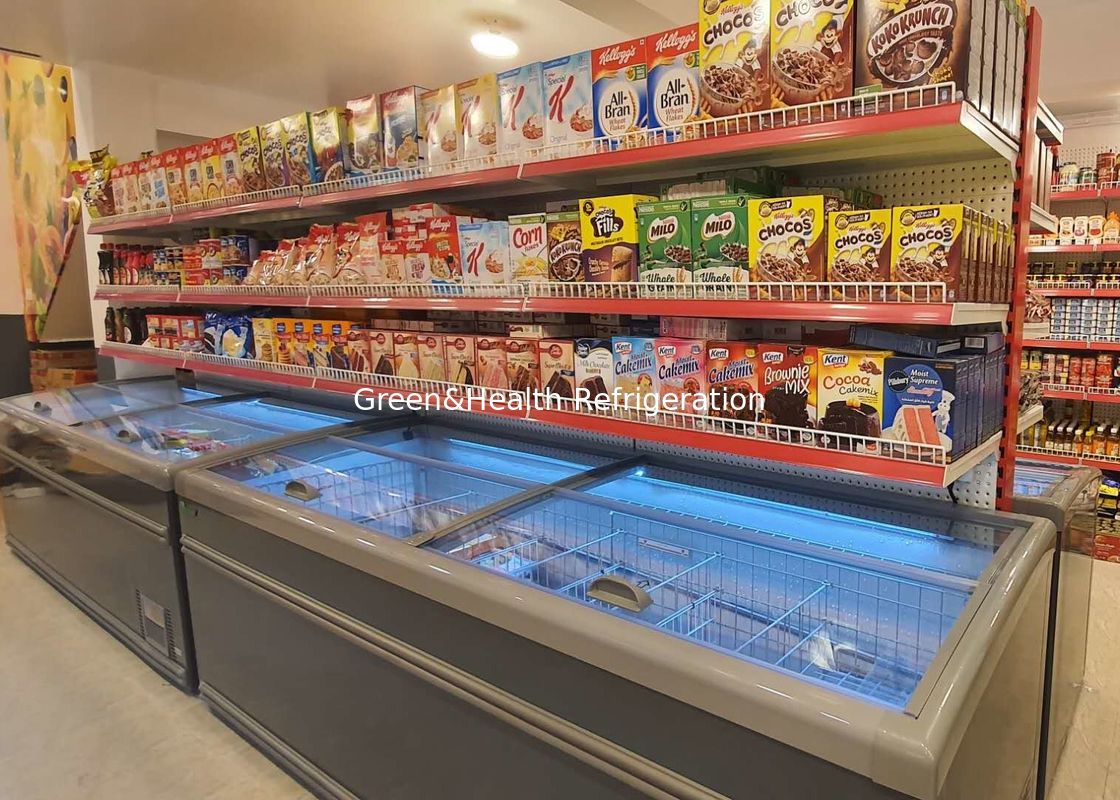 Diepvriezer van het schuifdeur de Supermarkt Gecombineerde Eiland voor Vlees