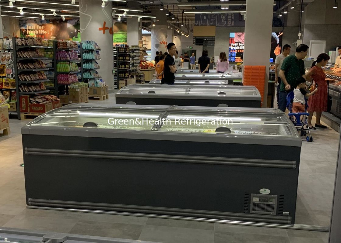 Diepvriezer van het schuifdeur de Supermarkt Gecombineerde Eiland voor Vlees